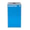 Alpine Industries Square Recycling Bin, 29 Gallons, Blue Can, Mixed Opening Lid, for Cans/Bottles ALP4450-KIT-BLU-M-CB - alternate 1